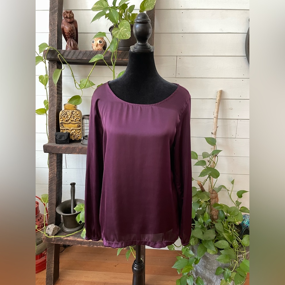 Charming Charlie: Plum Purple Blouse